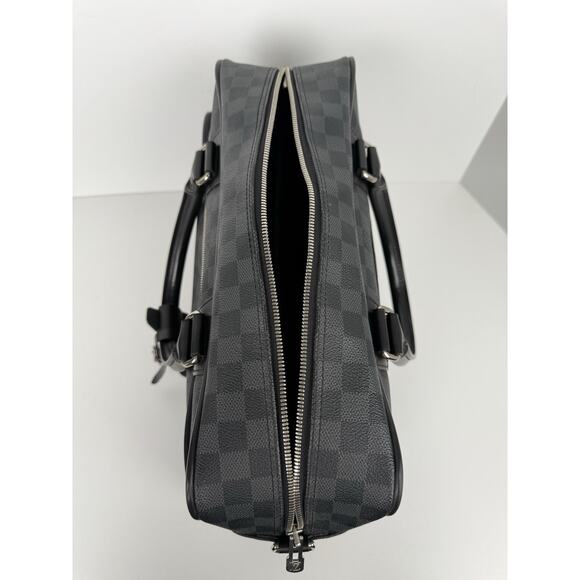 Louis Vuitton Damier Graphite Icart Business Bag Briefcase Handbag Black - Picture 11 of 16